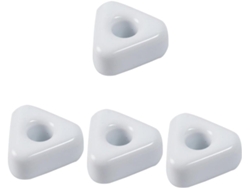 Juego de 4 portacepillos de cerámica, organizador compacto y funcional para cepillos de dientes EU Gokoco