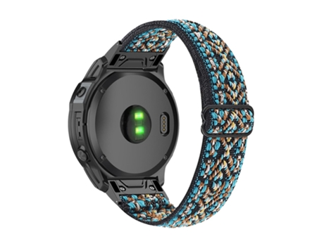 Correa de nailon ajustable elástico transpirable para Garmin Fenix Series 7X/6X/Coros Vertix 2 - castaño