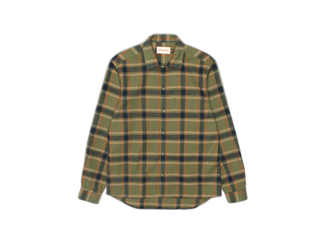 Sobrecamisa cuadros online verde