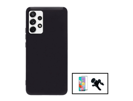 Kit De Película De Vidrio Templado De Cubierta Completa 5D Soporte Magnético De Coche Reforzado Con Silicona Líquida Para Samsung Galaxy A33 5G - N...