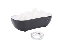 Difusor De Aromaterapia Con Diseño De Montaña China, Humidificador Compacto De Vapor Frío Para El Hogar, Negro.