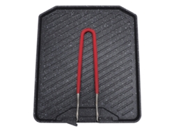 Plancha para barbacoa plegable de aluminio antiadherente negro