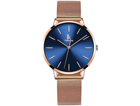 VEANXIN Reloj de vestir hermoso con cinturón de malla ultrafino para mujer-plata blanca