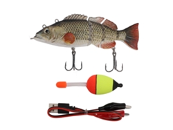 Señuelo De Pesca Eléctrico Recargable Con Luz Led Y Mecanismo De Natación Automático Para Peces De Agua Dulce.