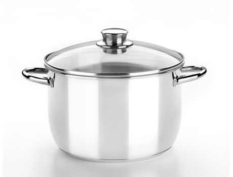 Olla MONIX Optima 2L 16Cm C/Tapa Crist.Inox 453116 MONIX