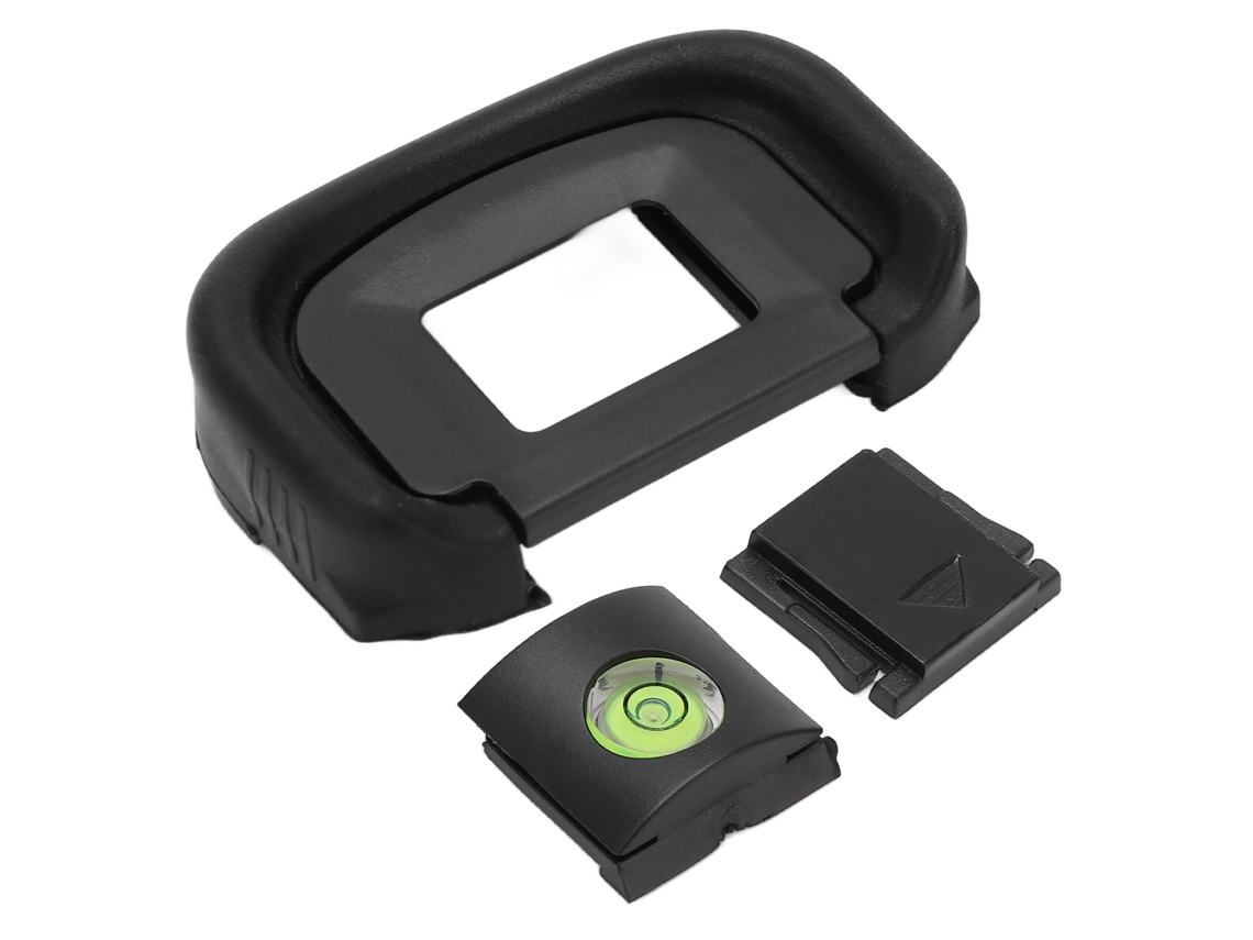 Juego de oculares para cámara con nivel de zapata y tapa, protector de visor para Canon EOS-1D
