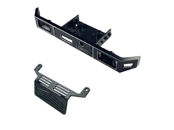 Parachoques Delantero Negroparachoques Delantero De Metal Mejorado Con Placa Protectora Para Ldr/c P06 1/12 Rc Car Vehicles Models Repuestos