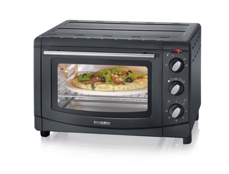 Severin Horno Tostador 5 posiciones mini de pequeño piedra para pizzas y asador pollos 1500 w 20 2068