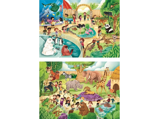 Puzzle CLEMENTONI Au Zoo (60 Piezas)