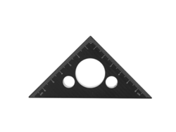 Regla Triangular De Aluminio Engrosada De 45 Grados, Herramienta De Medición Para Carpintería Y Decoración Del Hogar.