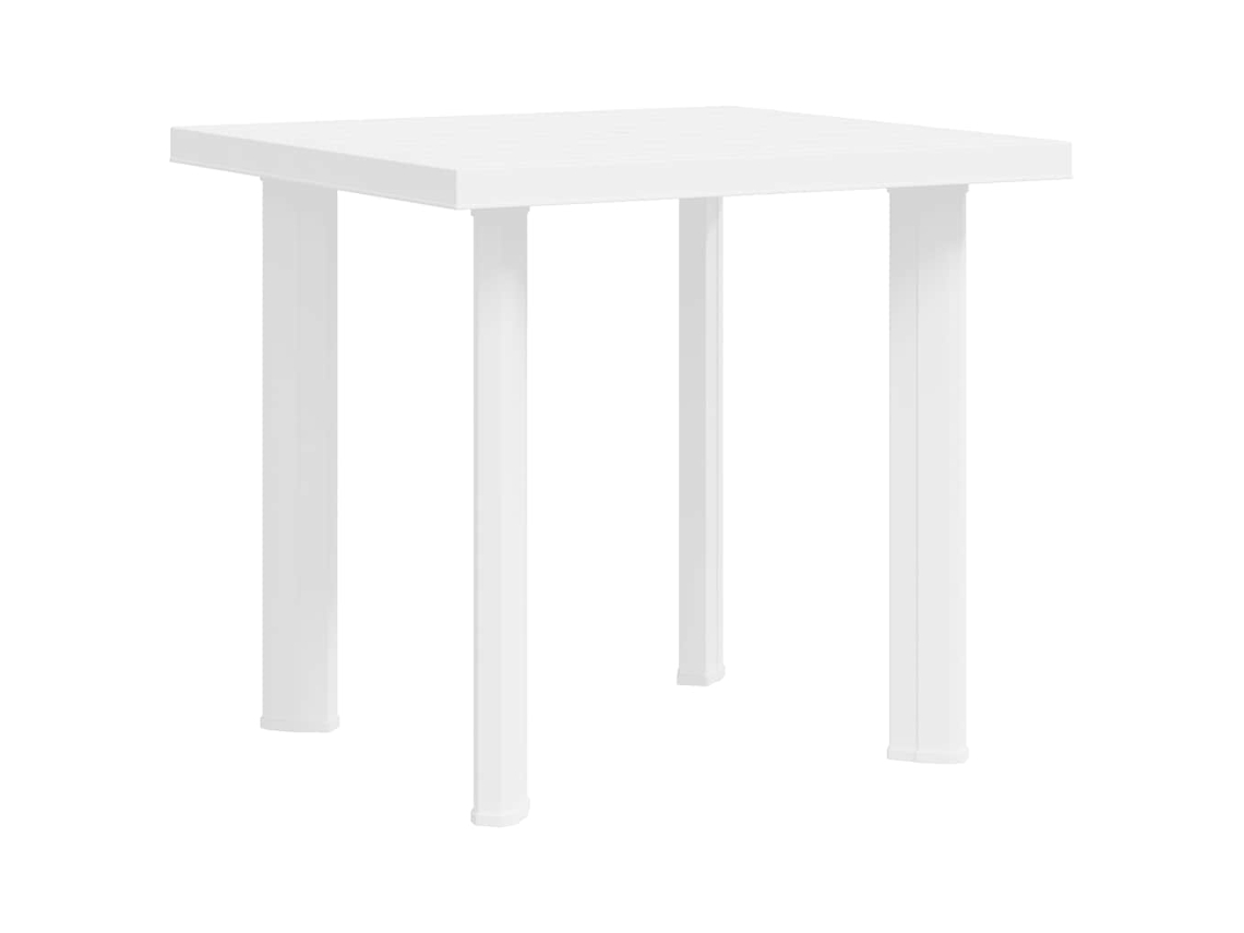 Mesa de Jardín 80x75x72 cm Plástico Blanco MAISON EXCLUSIVE