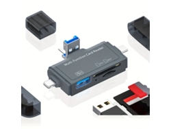 Lector de tarjetas SD, adaptador USB 3.0 OTG portátil 7 en 1. Tadvyyvayotoy
