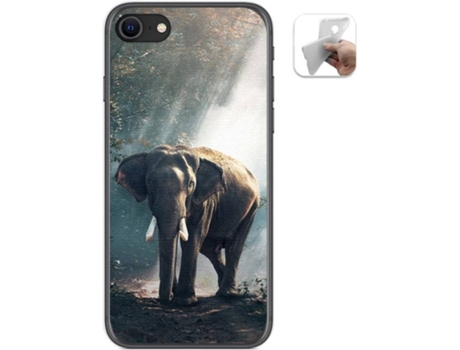 Carcasa iPhone SE 2020 TUMUNDOSMARTPHONE Elefante Multicolor