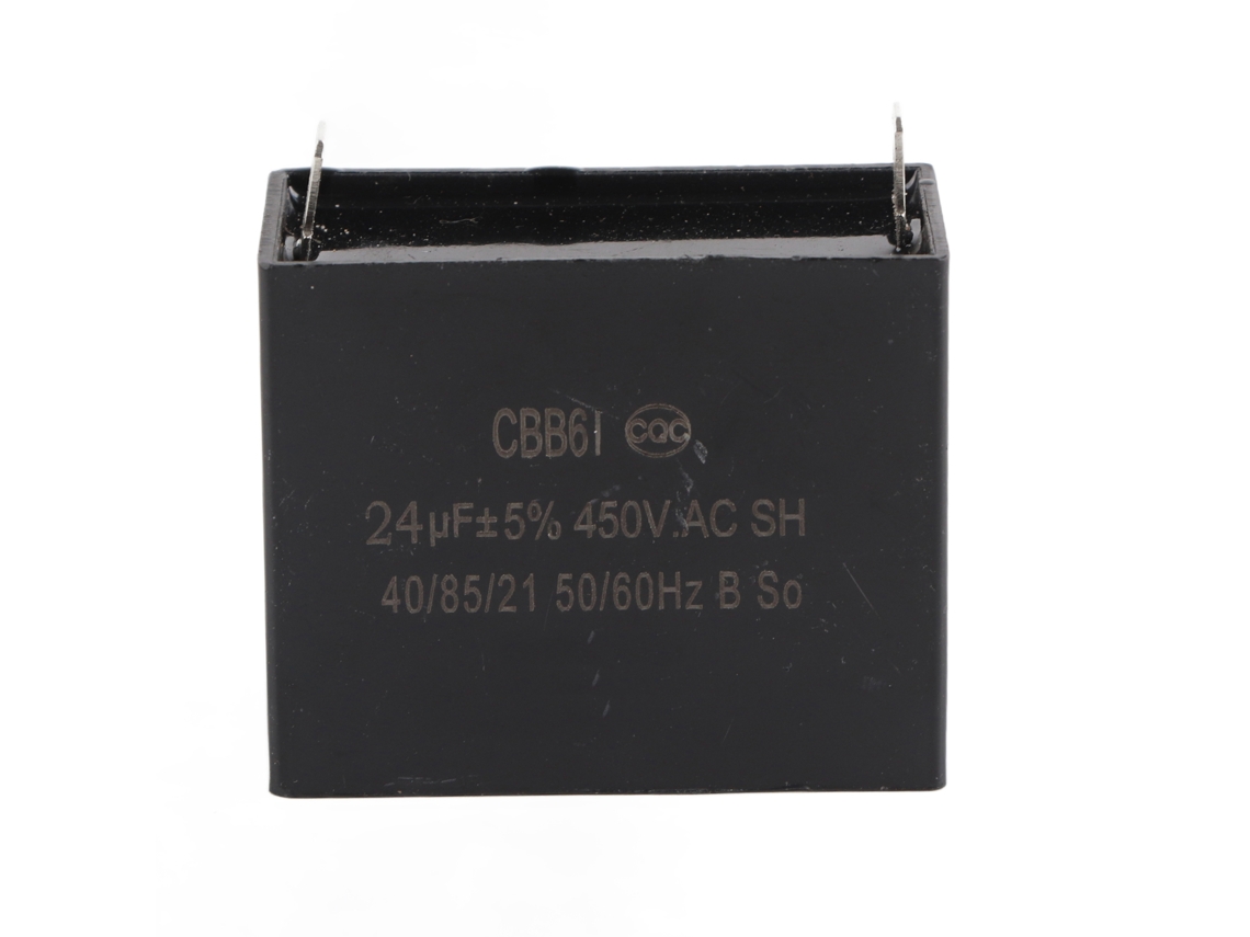 Condensador De Arranque Cbb61 24uf 450v Ca Para Motor De Generador. Homologado Por Ul/ru.