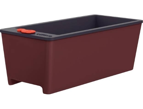 Florera TRAMONTINA autoirrigable Marrón 12 L (58.6 x 24.6 x 21.3 cm)