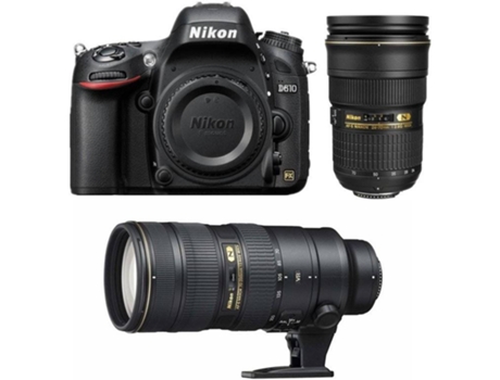 Kit Cámara Réflex NIKON D610 + AF-S 24-70MM F2.8G ED + AF-S 70-200MM F2.8G ED VR II
