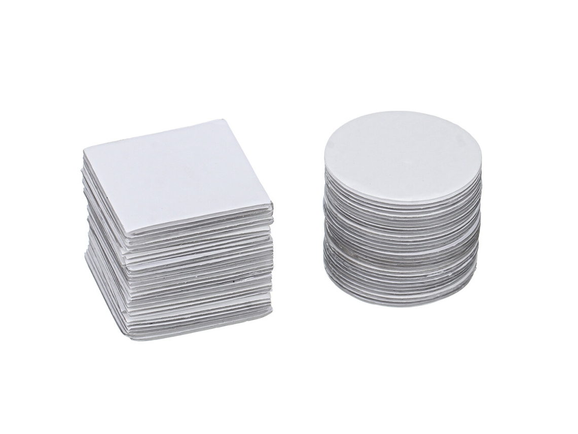 Juego de 180 cintas adhesivas de doble cara JETEVE, transparentes, multifuncionales, lavables, sin residuos, cuadradas y redondas.