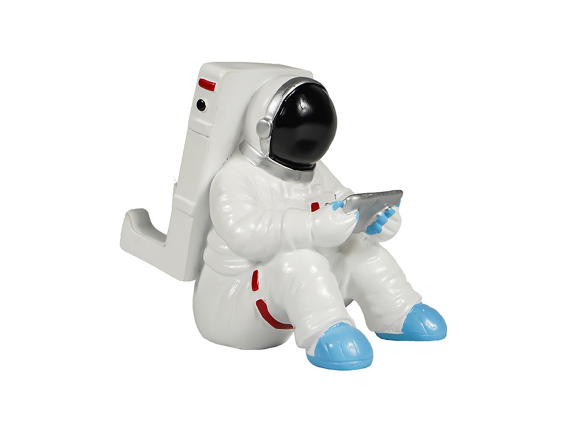 2026-soporte Para Teléfono Astronauta De Resina Diseño Único Secure Support Espacial Para Teléfono Tablet 10x7x9.6cm