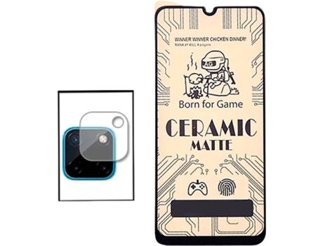 Kit Cristal Templado Ceramic Glass Full Cover Realme C25Y PHONECARE y Protector de Cámara