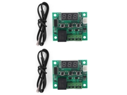 2 Termostatos Digitales W1209 Con Sensor De 12 V, Resistentes Al Agua Y Con Control De Temperatura De -50 A 110 °c.