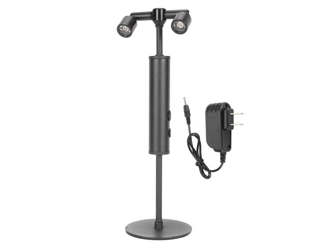 Lámpara de escritorio LED Palo Alto 2026 con interruptor táctil, luz blanca y doble enfoque para lectura y decoración.