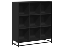 Estantería de madera y metal negra MAISON EXCLUSIVE 97,5x33x107,5 cm