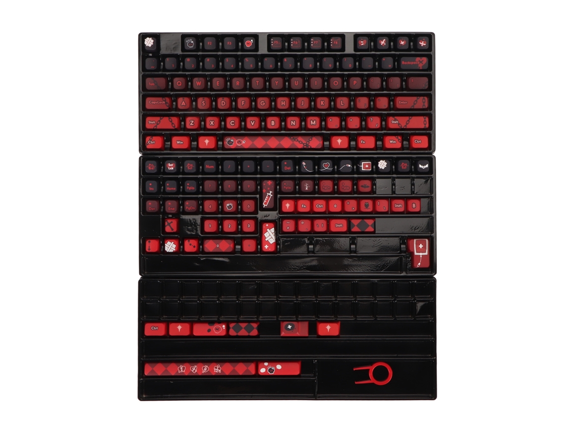 Teclas De Teclado Mecânico Pbt 140 Teclas Sublimação De Corante Cores Degrade Para Gaming Diy