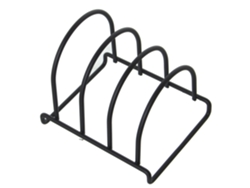 Porta bandejas negro