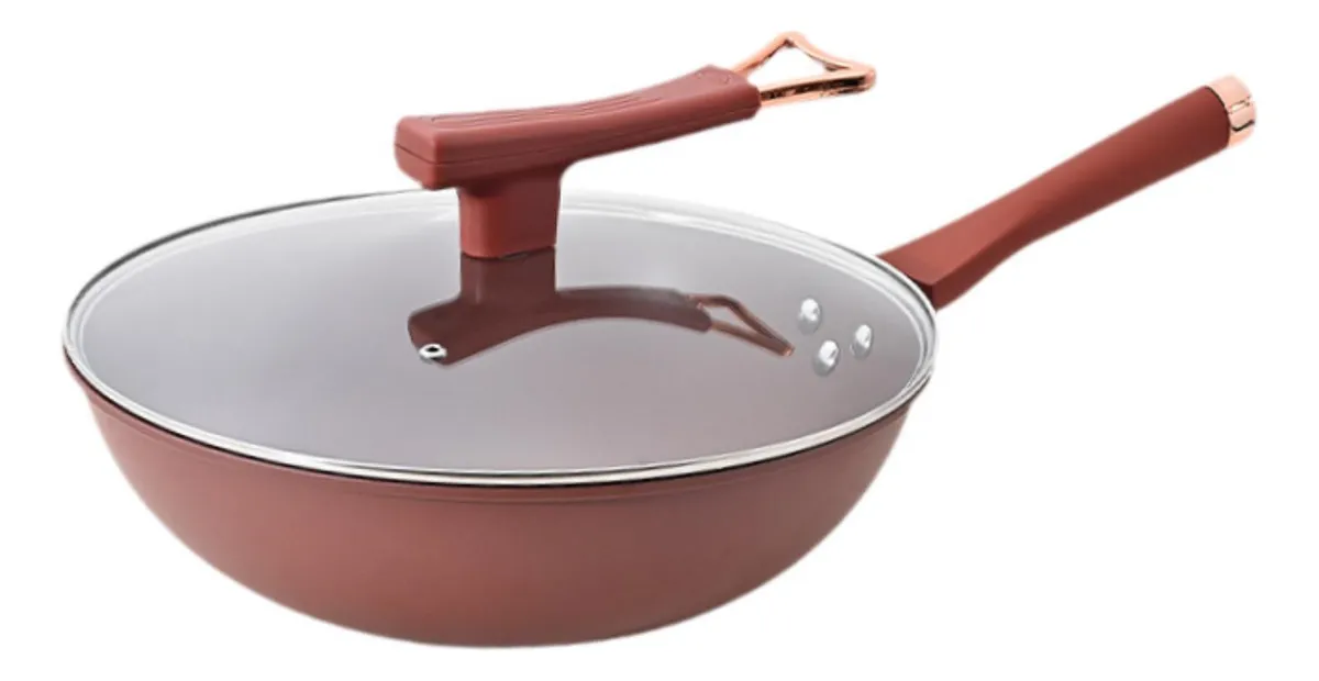 Wok anti-escaldamiento, freidora de múltiples funciones para campingvayotoy