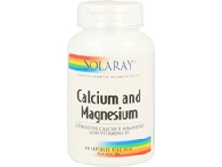 Complemento Alimentar SOLARAY Cálcio E Magnésio Com Vitamina D (90 cápsulas)