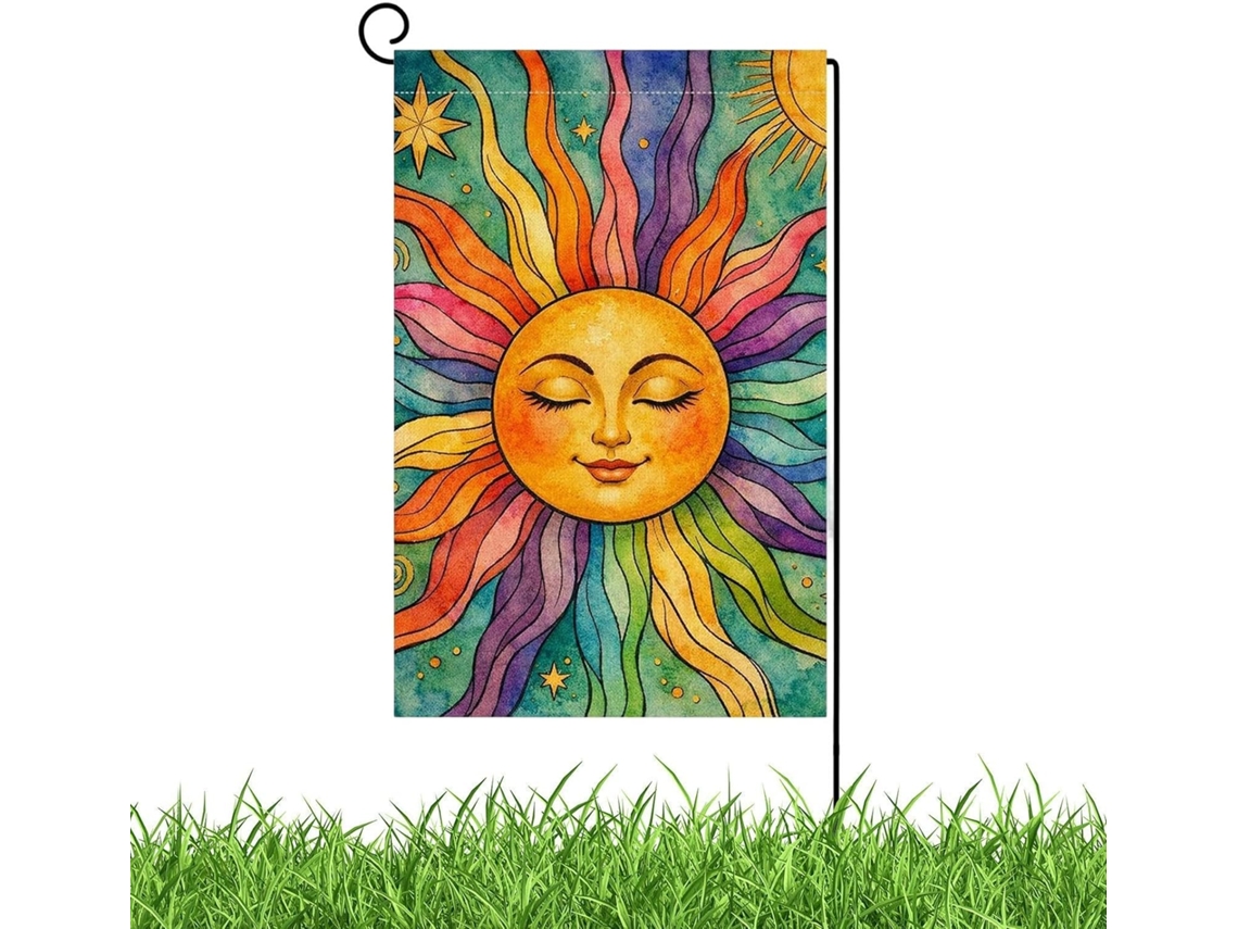 Banderas De Jardín Para Exteriores 30,5 Cm X 45,7 Cm. Bandera Decorativa De Doble Cara Para Jardín Bandera Luminosa Con
