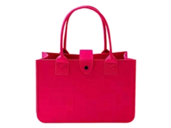 Bolsa de fieltro plegable para la compra de juguetes, compras, salidas, almacenamiento, trabajo, viajes, picnics y uso diario, color azul marino.