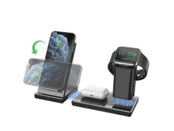 Cargador inalámbrico 3 en 1 Estación de carga inalámbrica para Iwatch Series 6/5/4/3/2/1 Soporte de carga Airpods Pro para iPhone 12 Pro/12/11 Yemaesre