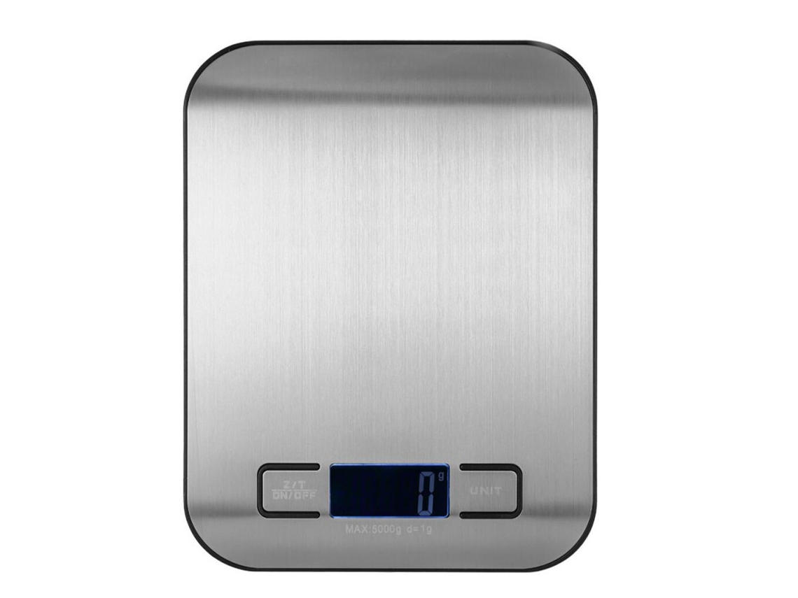 Báscula Portátil Negra 5kg Digital Alta Precisión Para Alimentos Repostería