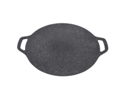 Sartén Redonda De Aluminio Estilo Coreano Para Barbacoa, 33 Cm, Para Camping Y Barbacoas Al Aire Libre.
