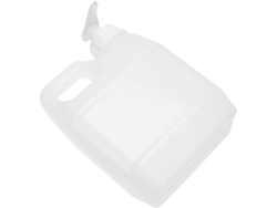 Juego De 2 Botellas Reutilizables De Plástico Hdpe Blanco Con Dosificador Y Tapa, De 1 Litro.
