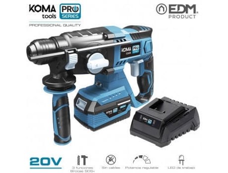 Kit Martillo Percutor 20V Con 1 Bateria 4.0A. Y Cargador 8772 30X19.5Cm KOMA TOOLS Pro