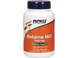 Complemento Alimentar NOW Betaína (120 cápsulas vegetais)