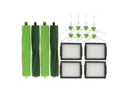 Cepillo lateral, filtro HEPA y cepillo principal. Compatible con Irobot Roomba i7, i7, i6, i8, E5 y E7.