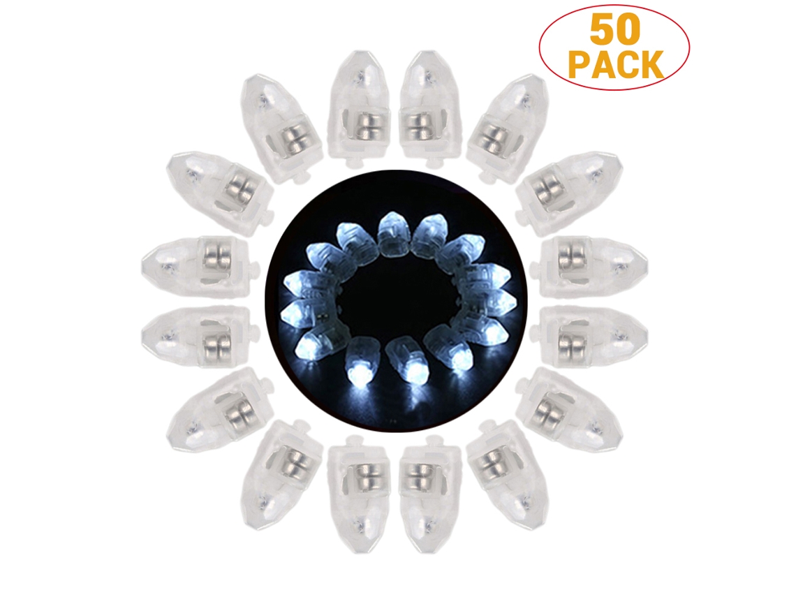50 Miniluces Led Súper Brillantes Para Globos, Ideales Para La Decoración De Fiestas.