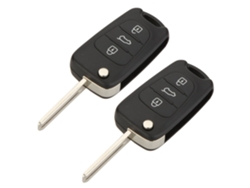 2 Unidades De Repuesto De Mando A Distancia De Entrada Sin Llave De 3 Botones, Carcasa Plegable Para Llave De Coche Compatible Con I20 I30