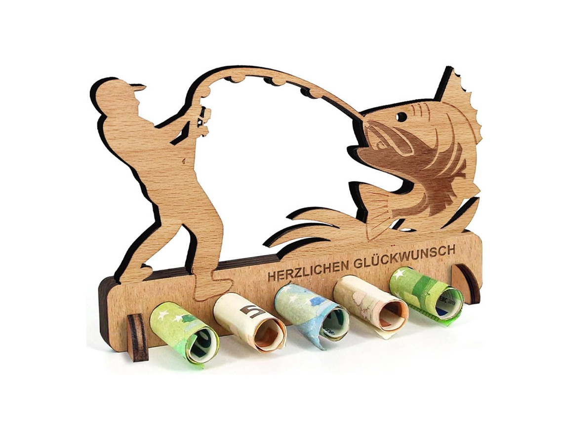 RNEMITERY Decoración de Madera Dinero Regalo, Decoración de Madera Temática Playa Vacaciones para Amigos, Familia, Hombres y Mujeres