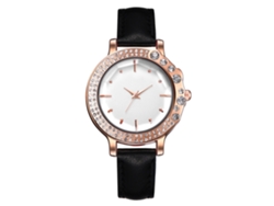 Reloj De Pulsera De Moda Para Mujer Xr3370 De Cuarzo Con Correa Negra Clásica.