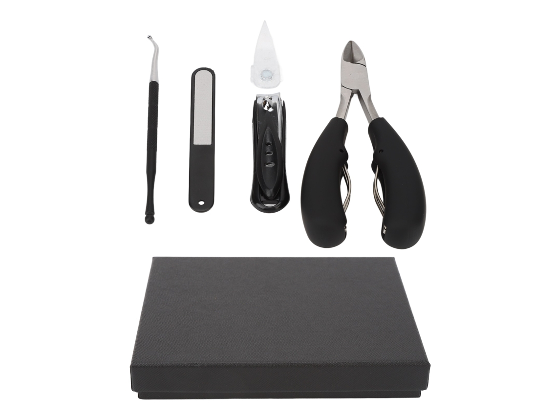 Set de manicura profesional 4 en 1, de alta dureza, resistente al desgaste, portátil, de acero inoxidable, para viajes y uso doméstico.
