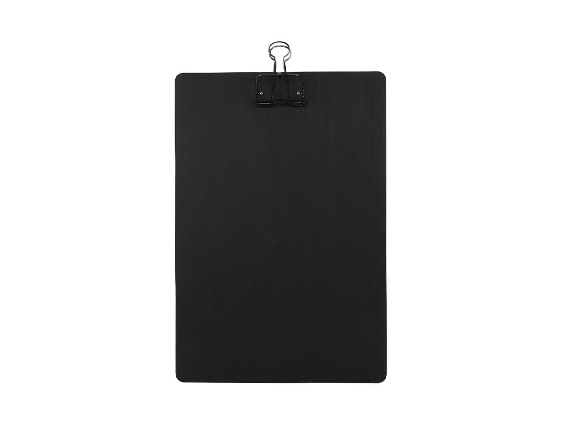 Tablero de dibujo de metal resistente al óxido y a la rayón para escribir y pintar en color negro.