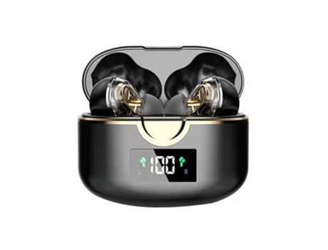 Auriculares Bluetooth True Wireless T22 Control táctil Doble bobina móvil Cuatro altavoces Negro
