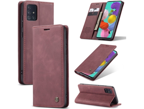 Carcasa Samsung A51 Livro Caseme Elite Morado