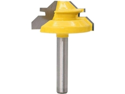 Broca de Roteador de Bisel de Bloqueio 45 Graus 1 3/8'' Diâmetro 1/4'' Cabo para Madeira Oficina Ferramentas Elétricas