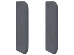 Maison Exclusive - Oreja De Cabecero Gris 40,5 X 40,5 X 4 Cm Terciopelo