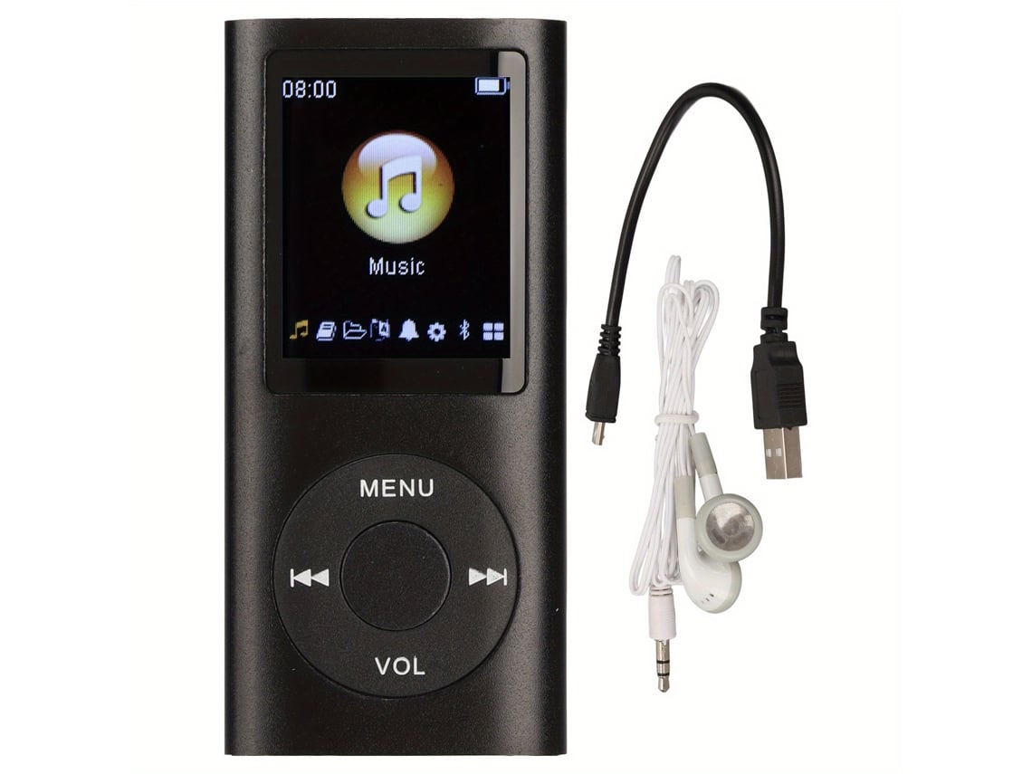 Reproductor de MP3 Cuich Reproductor de música MP3 multifuncional Calidad de sonido sin pérdida, Ultrafino, Pantalla LCD de 1,8 pulgadas, Portátil 8 GB